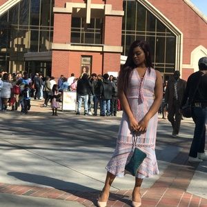 FOXIEDOX Clarinda Lace Midi Dress